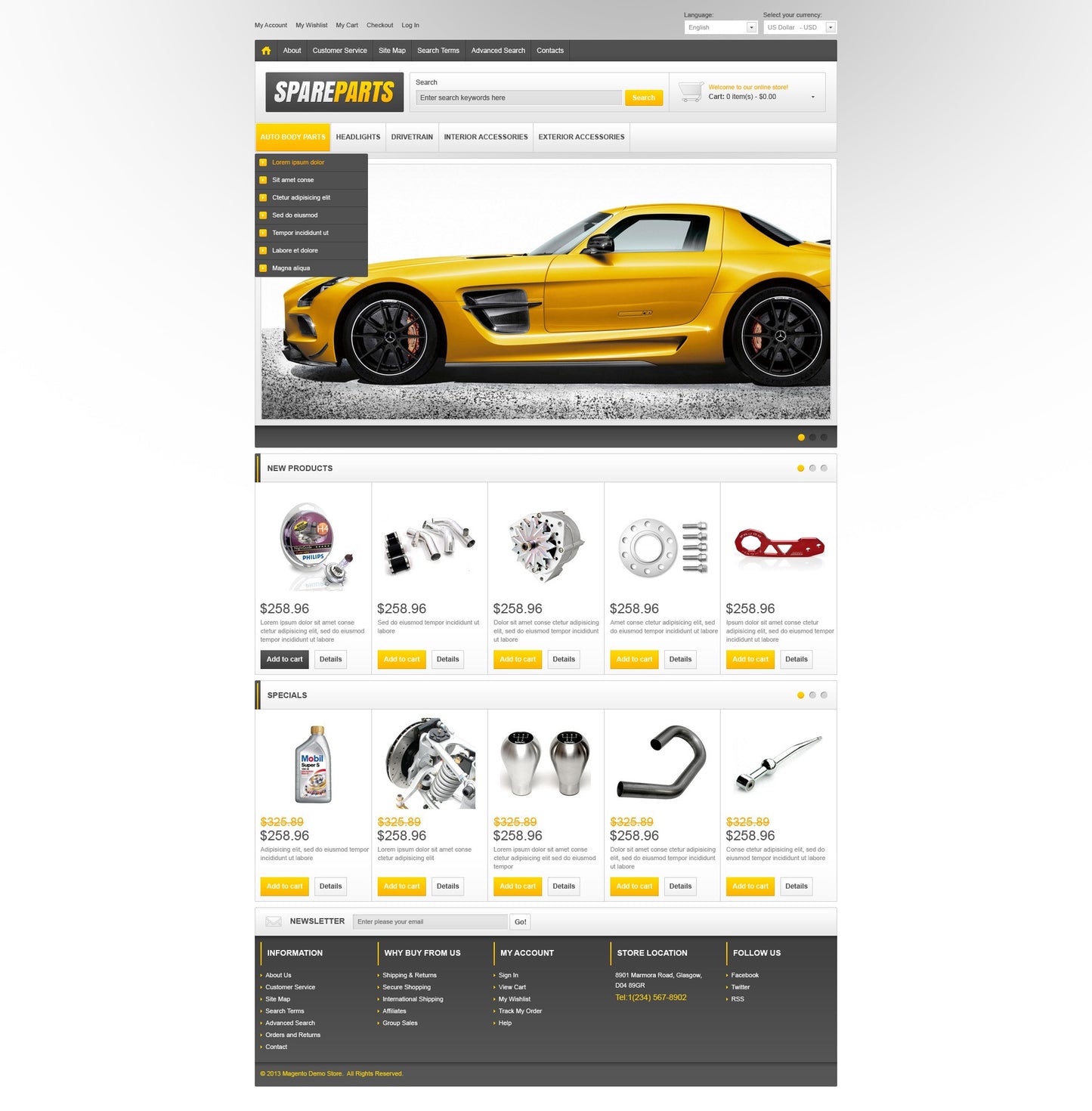 Magento Themes - GoWebBaby.Com