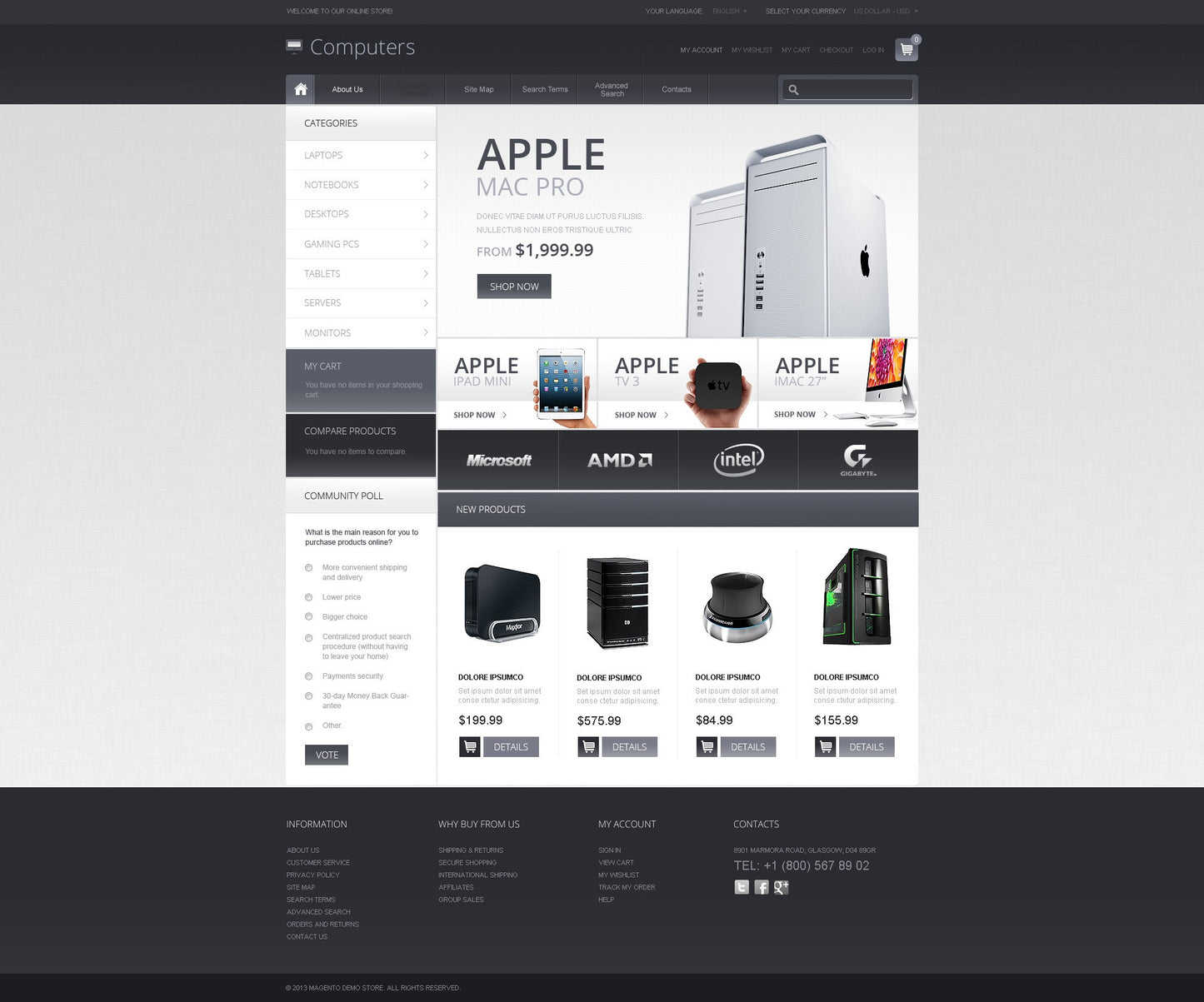 Magento Themes - GoWebBaby.Com
