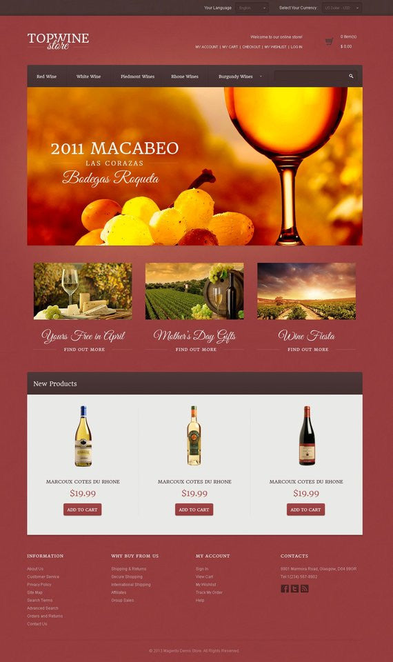 Magento Themes - GoWebBaby.Com
