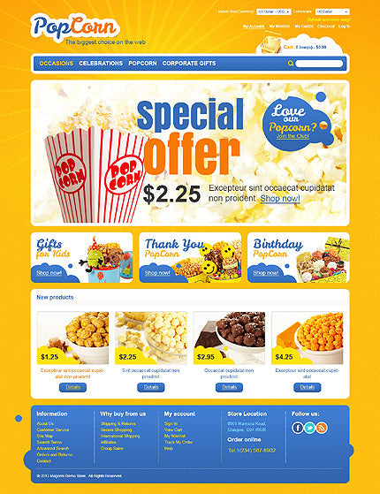 Magento Themes - GoWebBaby.Com