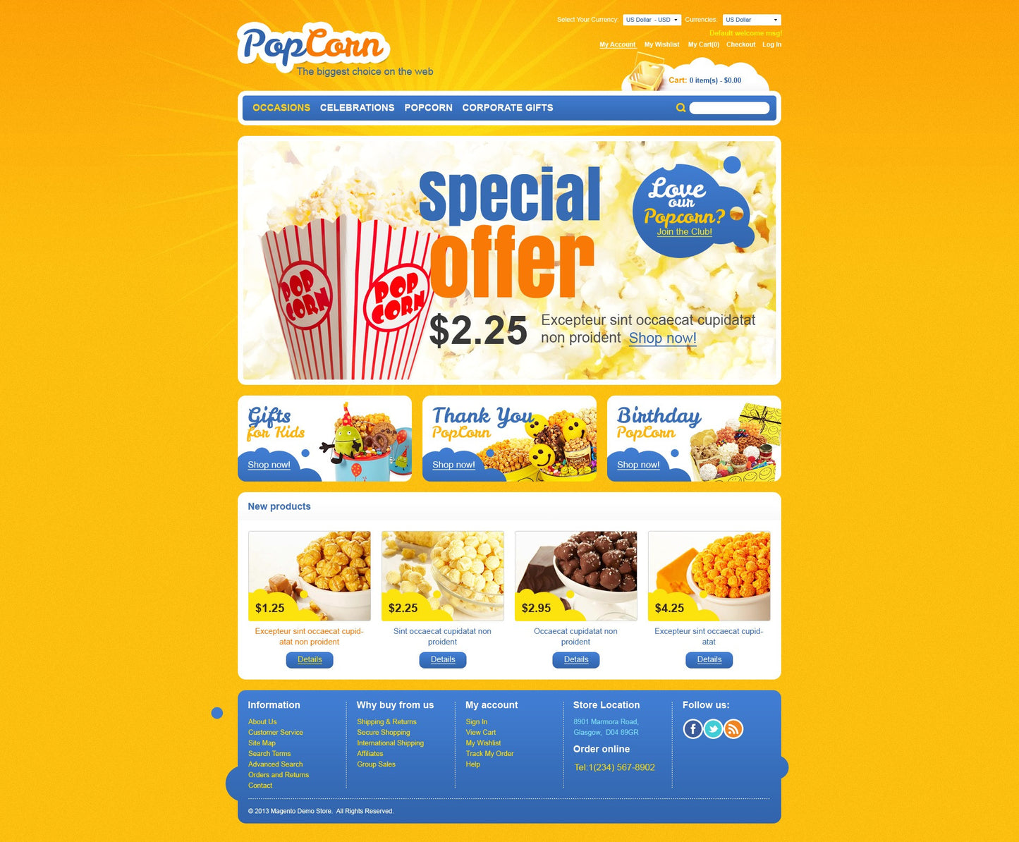 Magento Themes - GoWebBaby.Com