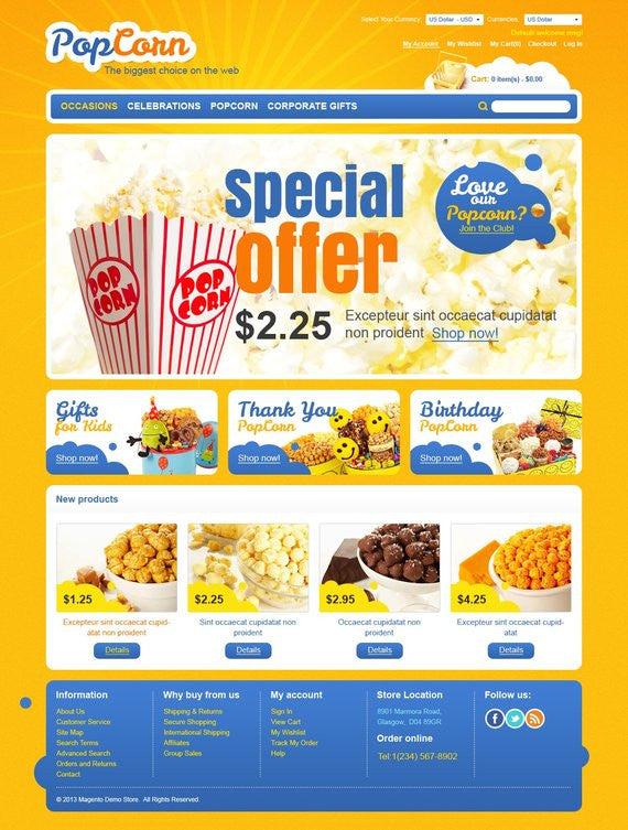 Magento Themes - GoWebBaby.Com
