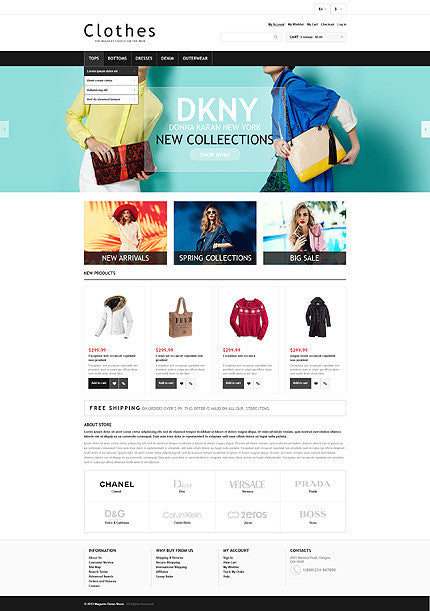 Magento Themes - GoWebBaby.Com