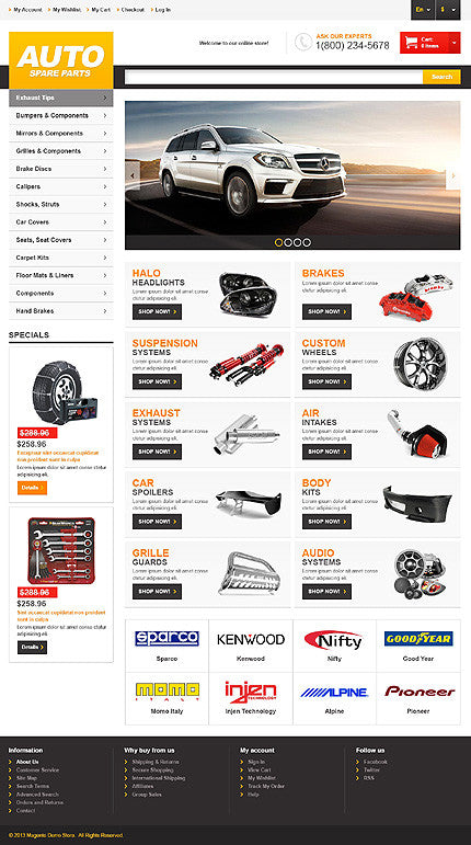 Magento Themes - GoWebBaby.Com