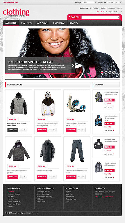 Magento Themes - GoWebBaby.Com
