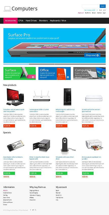 Magento Themes - GoWebBaby.Com