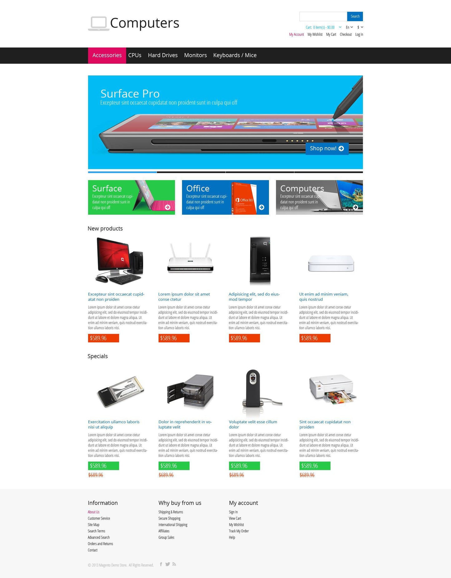 Magento Themes - GoWebBaby.Com