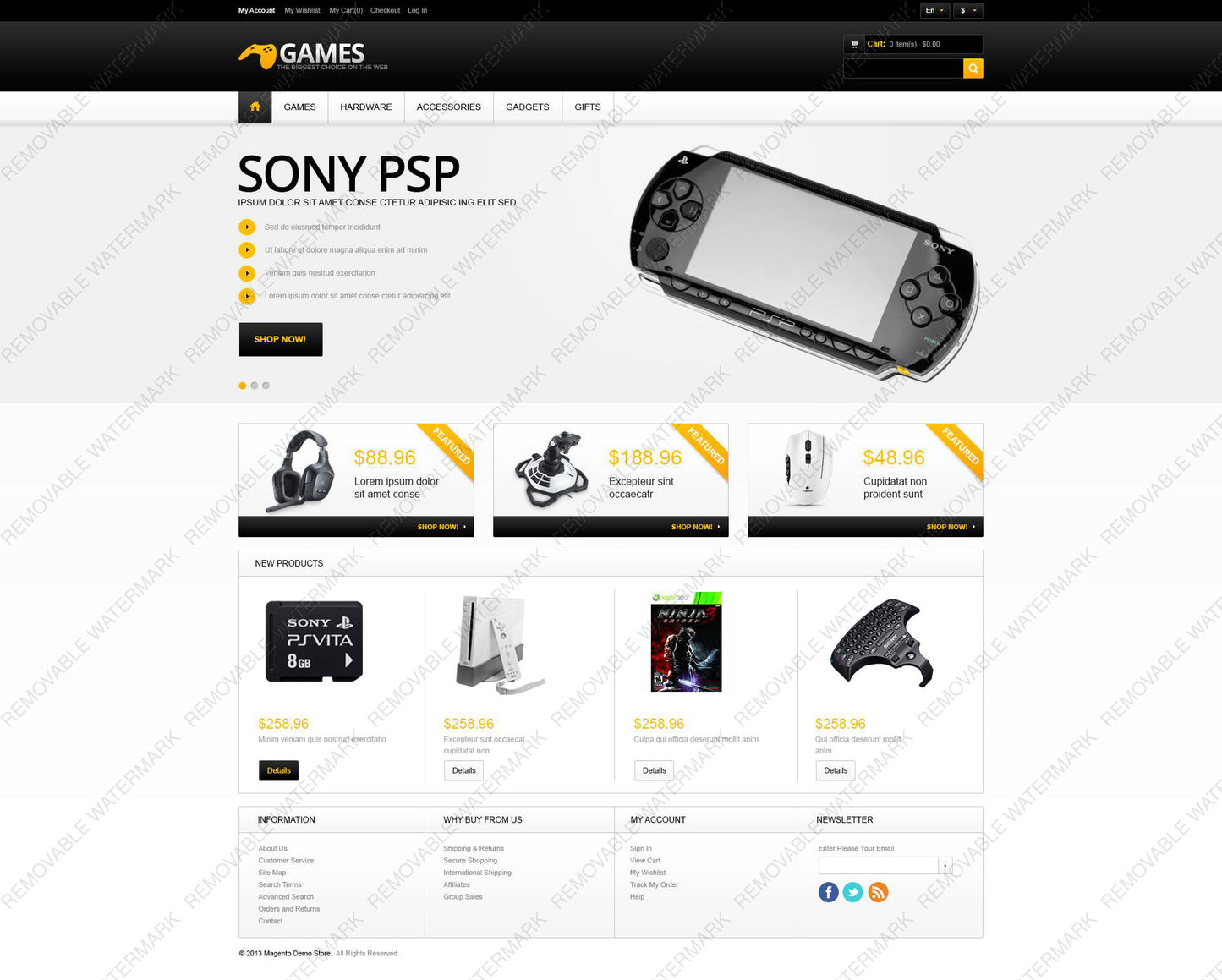 Magento Themes - GoWebBaby.Com