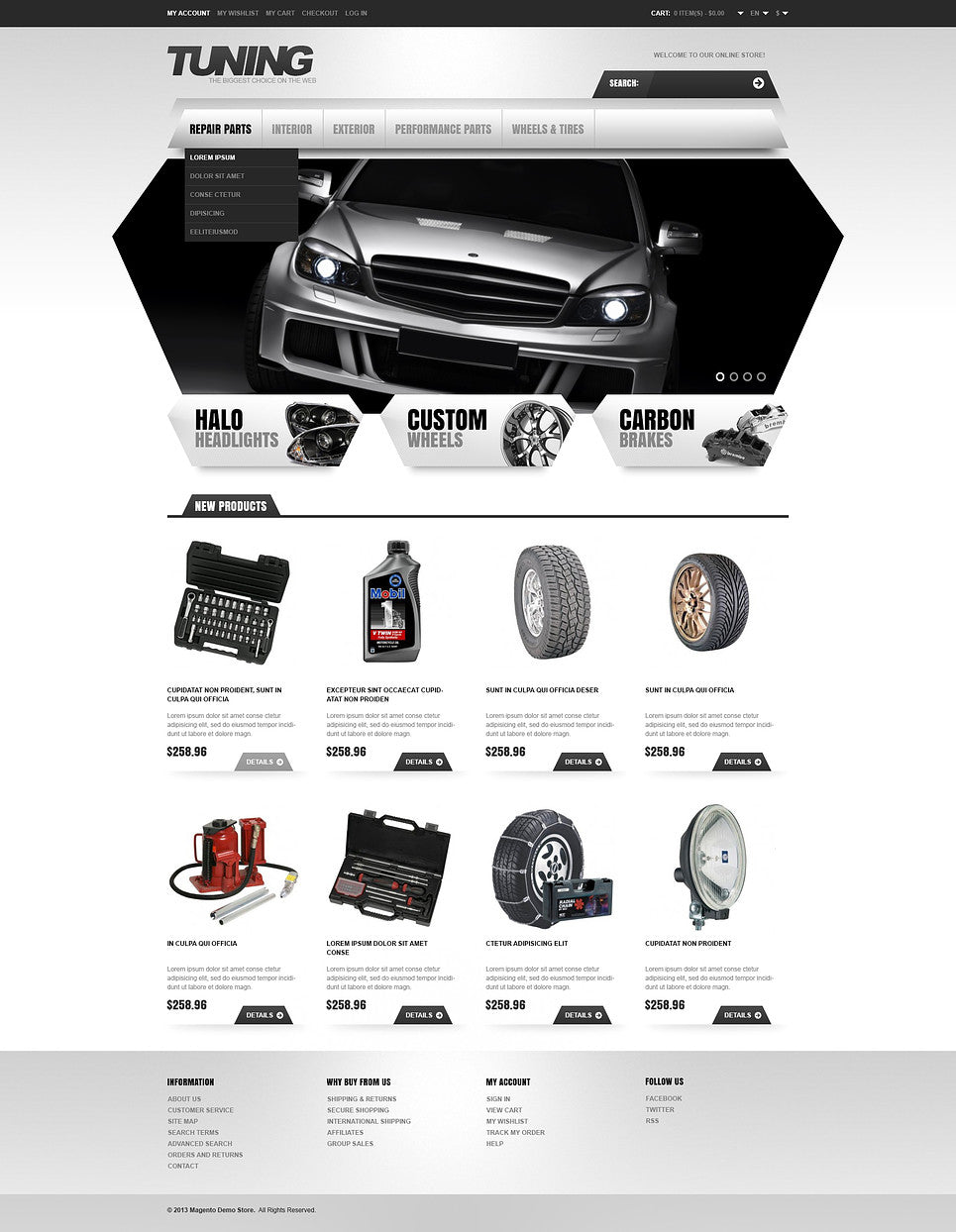 Magento Themes - GoWebBaby.Com