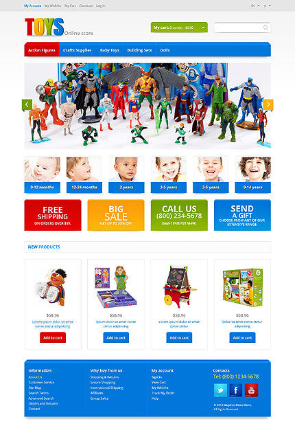Magento Themes - GoWebBaby.Com