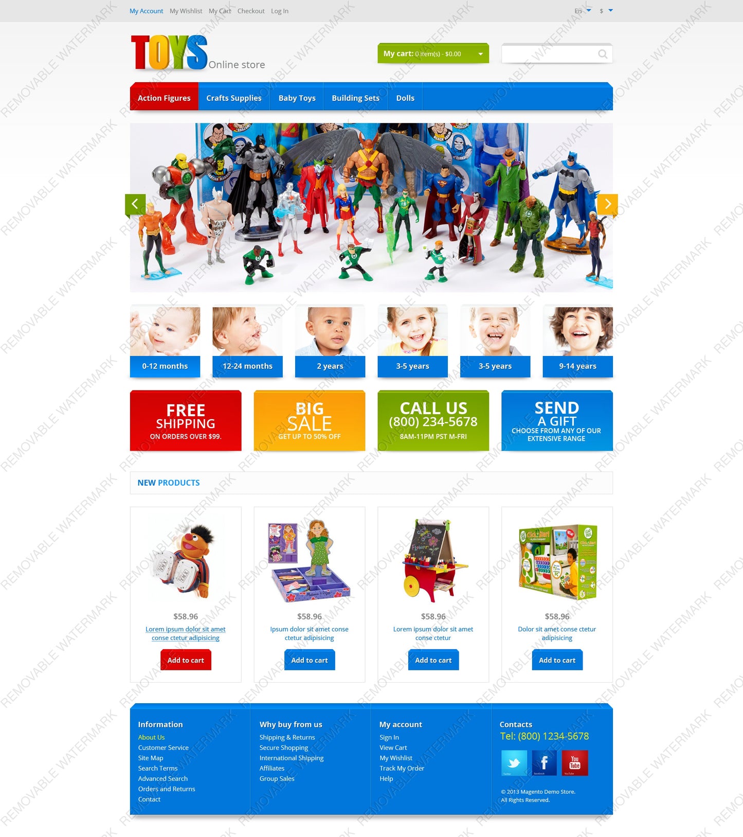 Magento Themes - GoWebBaby.Com