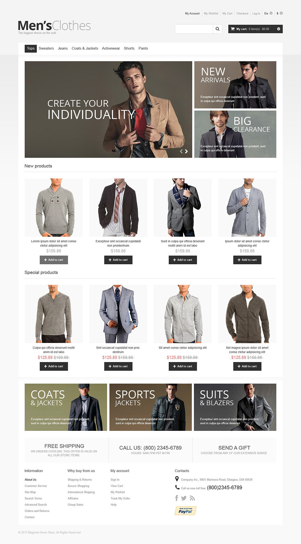Magento Themes - GoWebBaby.Com
