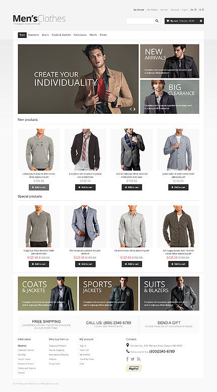 Magento Themes - GoWebBaby.Com