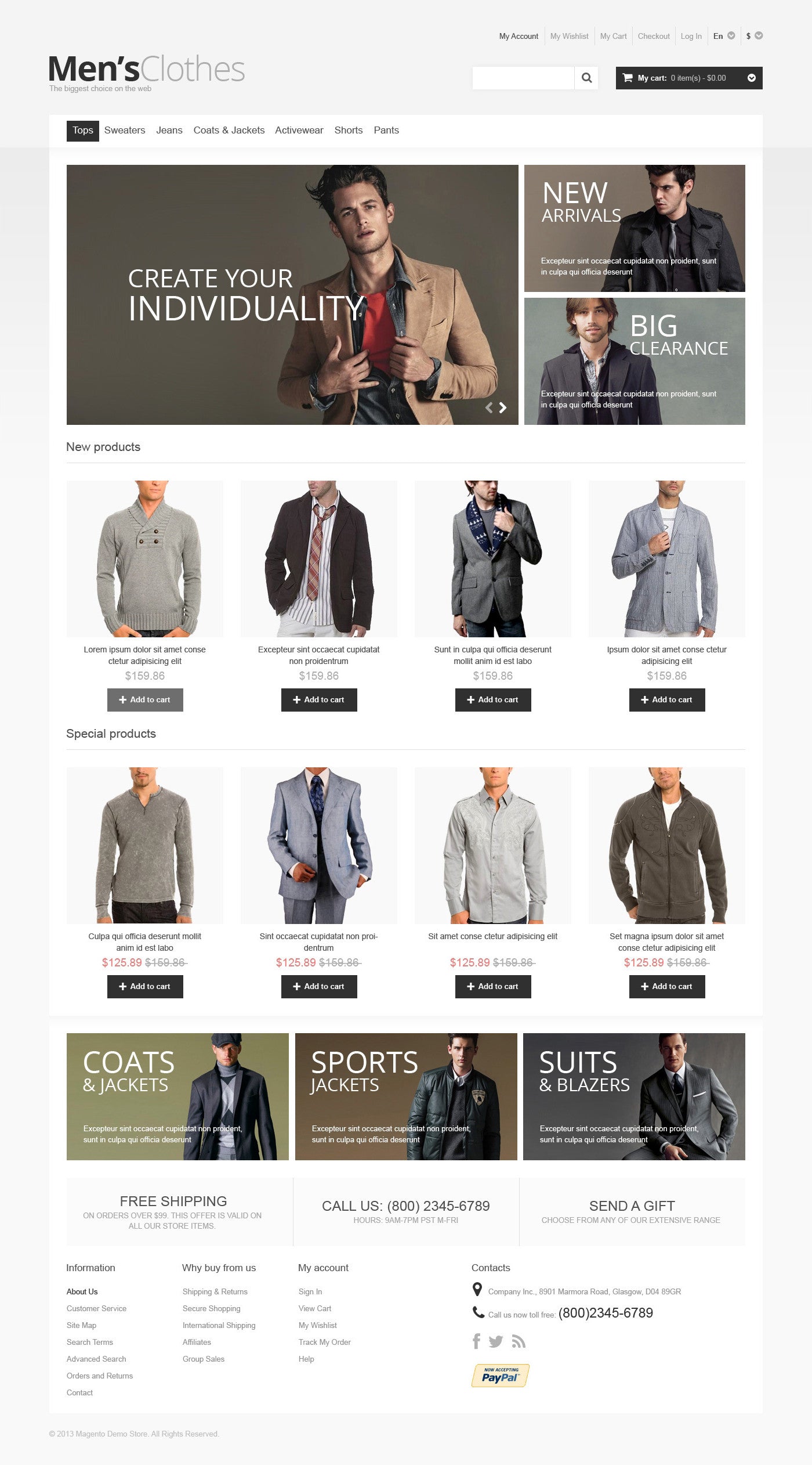 Magento Themes - GoWebBaby.Com
