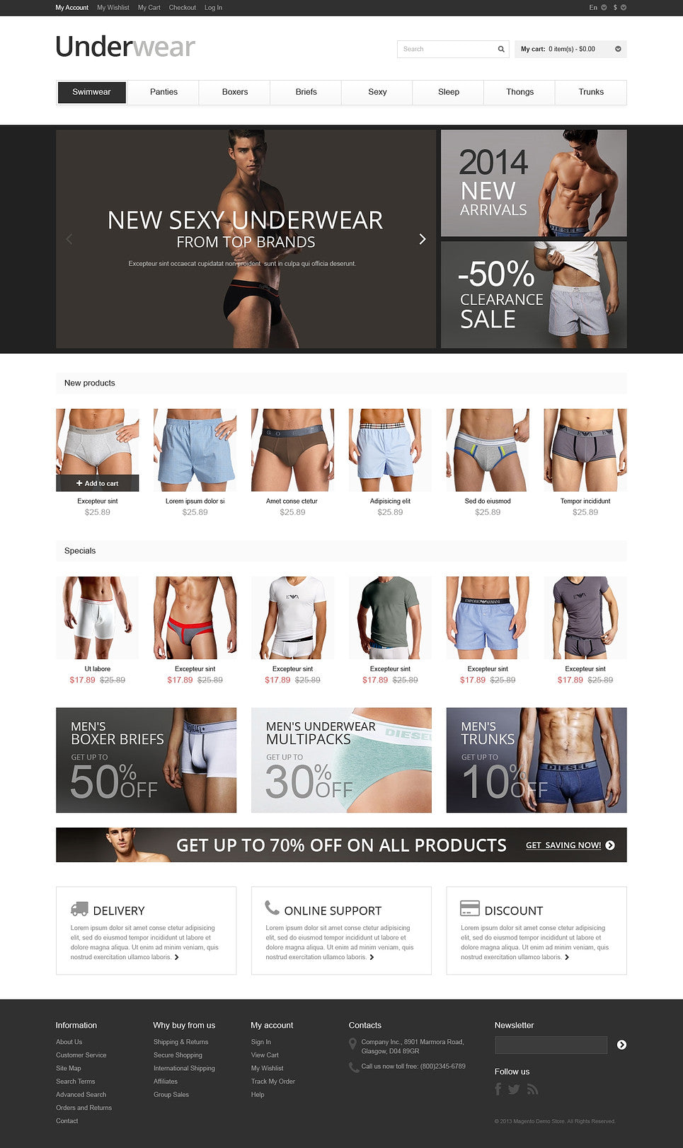 Magento Themes - GoWebBaby.Com
