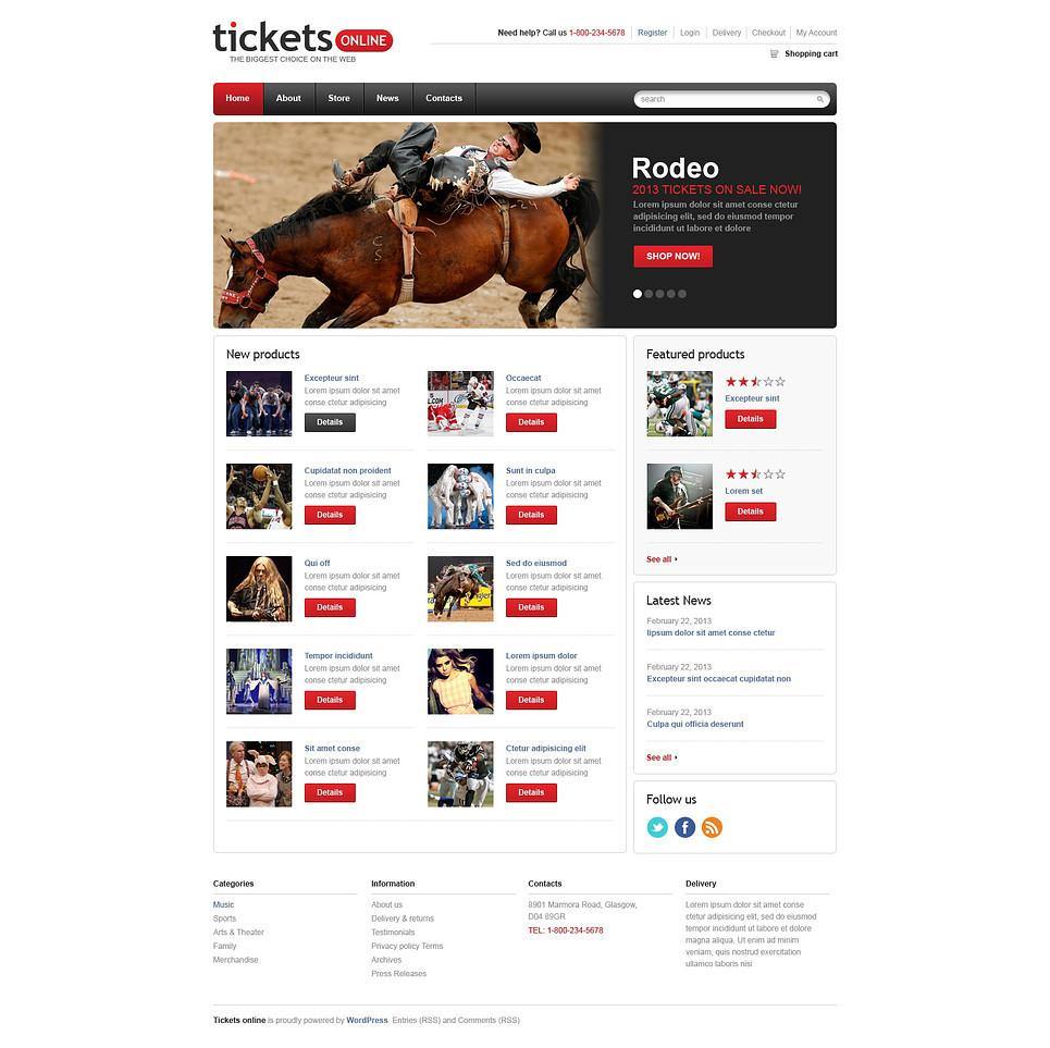 Eticket WooCommerce Website Design - GoWebBaby.Com