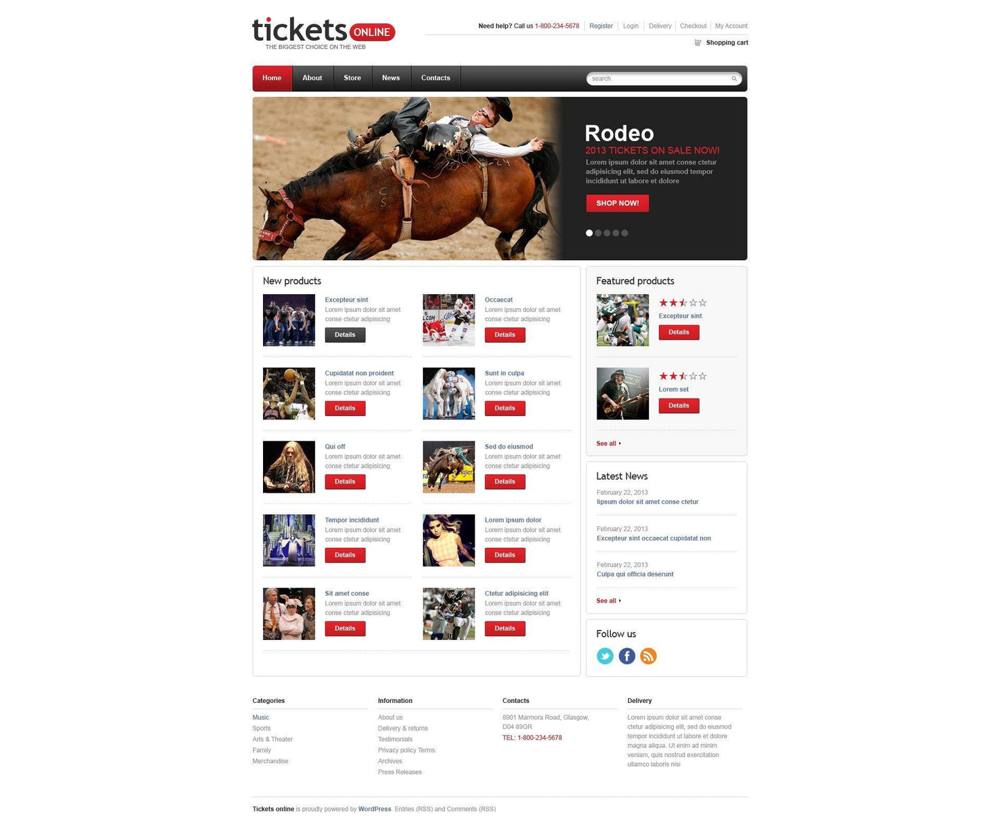 Eticket WooCommerce Website Design - GoWebBaby.Com