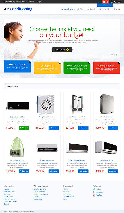 Magento Themes - GoWebBaby.Com