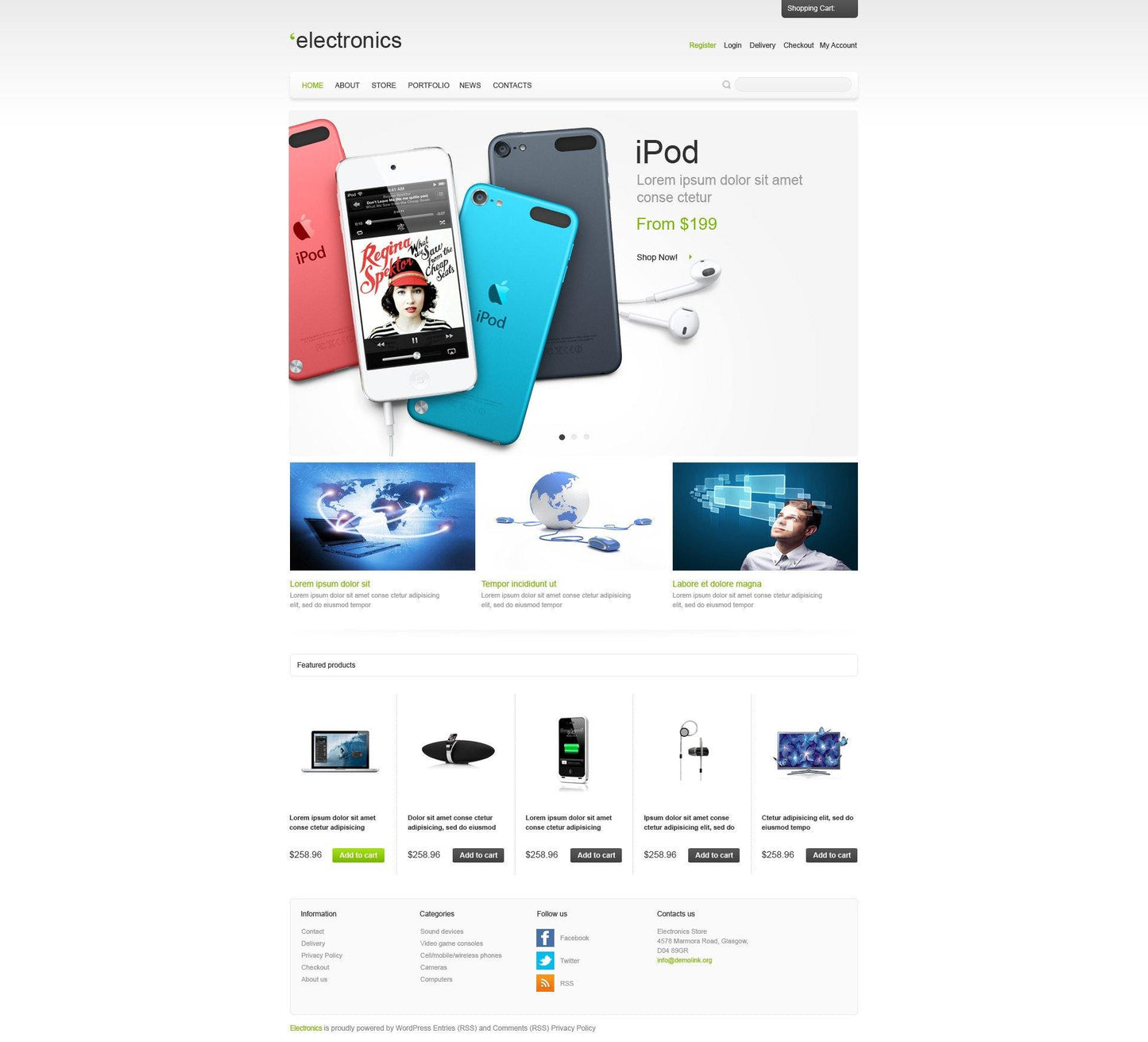 Electonice Shop WooCommerce Website Design - GoWebBaby.Com
