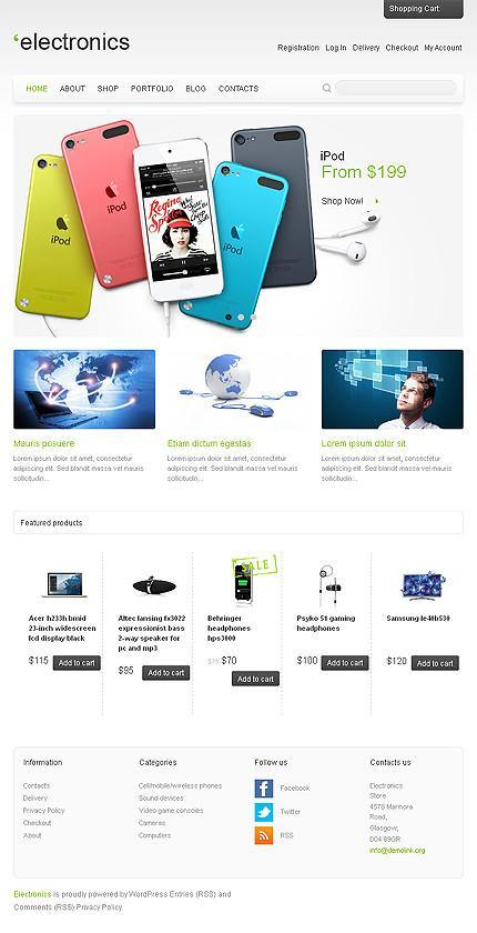 Electonice Shop WooCommerce Website Design - GoWebBaby.Com
