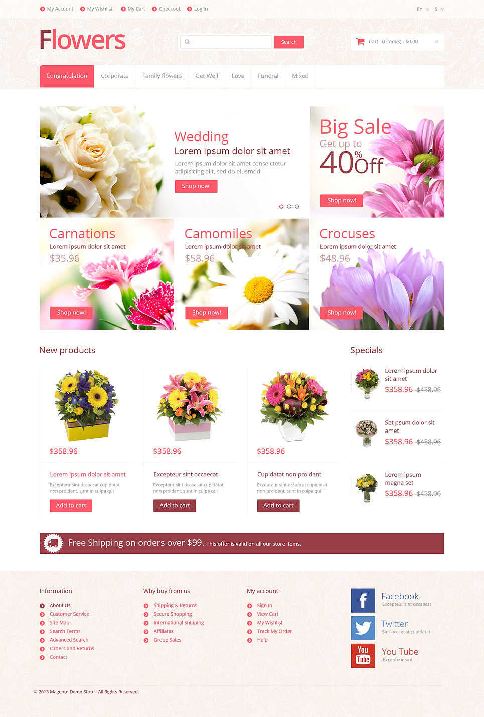 Magento Themes - GoWebBaby.Com
