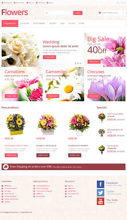 Magento Themes - GoWebBaby.Com