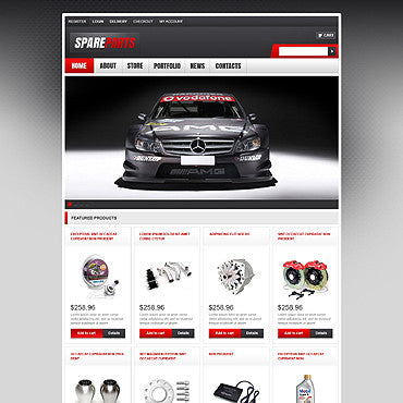 Spare Parts WooCommerce Website Design - GoWebBaby.Com