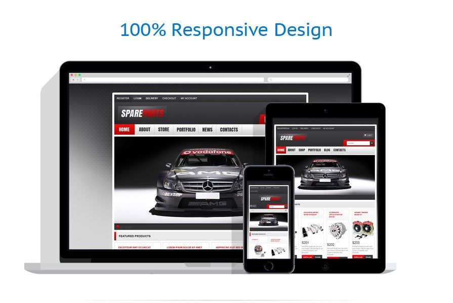 Spare Parts WooCommerce Website Design - GoWebBaby.Com