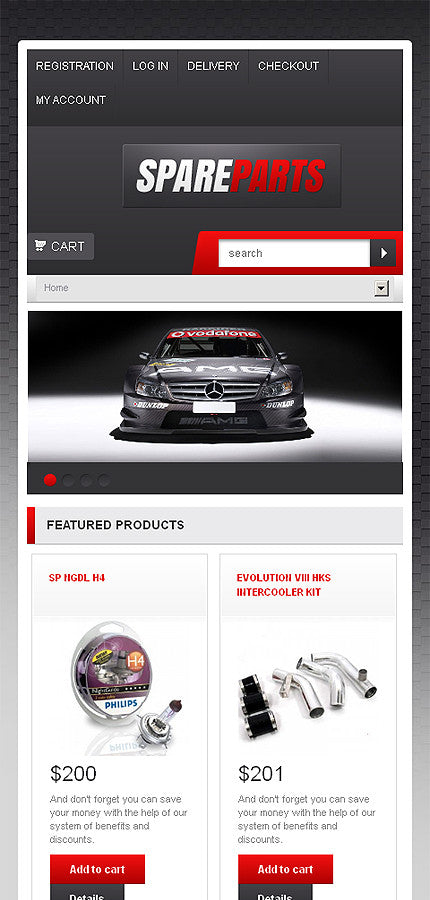 Spare Parts WooCommerce Website Design - GoWebBaby.Com