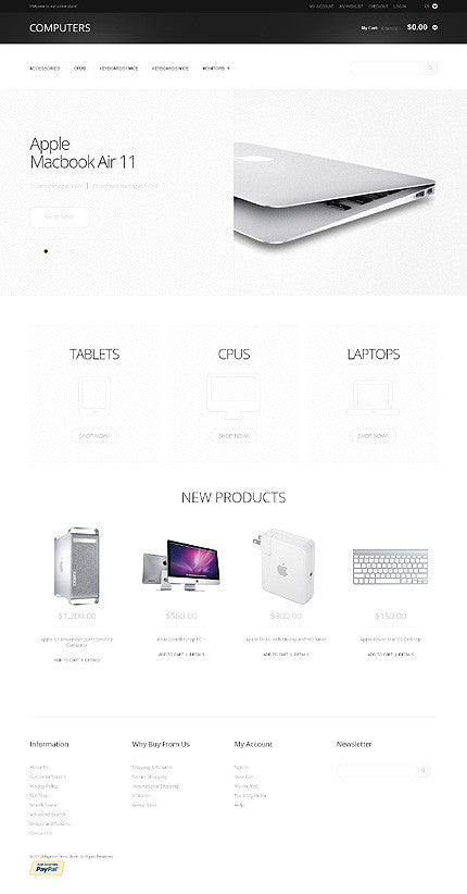 Magento Themes - GoWebBaby.Com