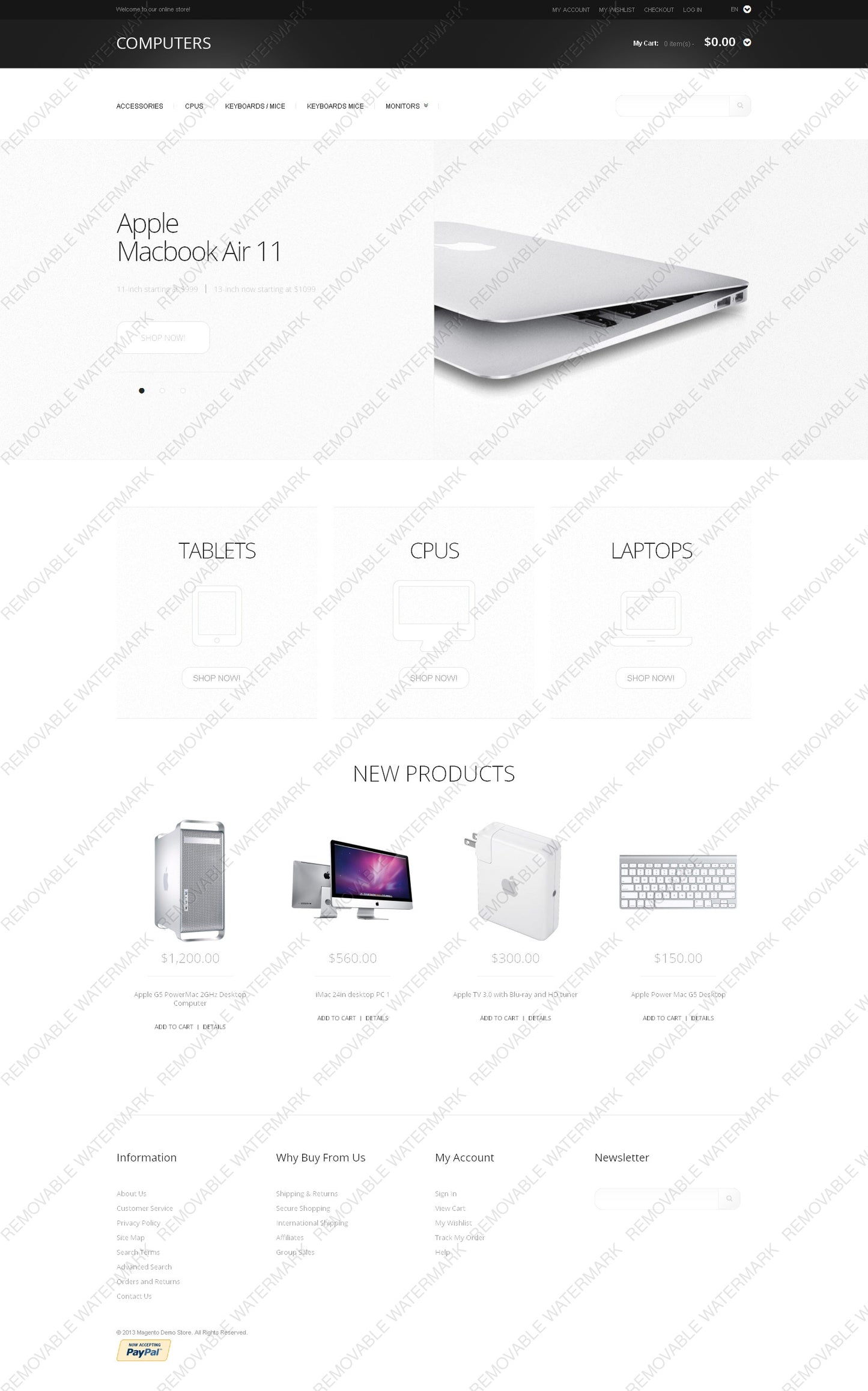 Magento Themes - GoWebBaby.Com