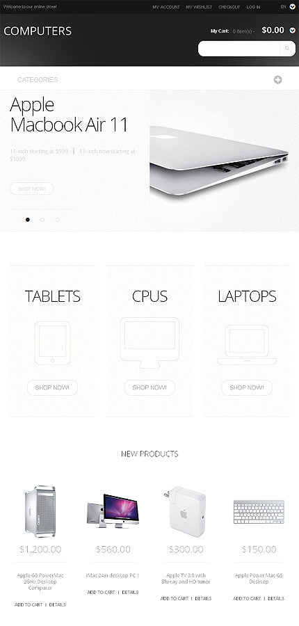 Magento Themes - GoWebBaby.Com