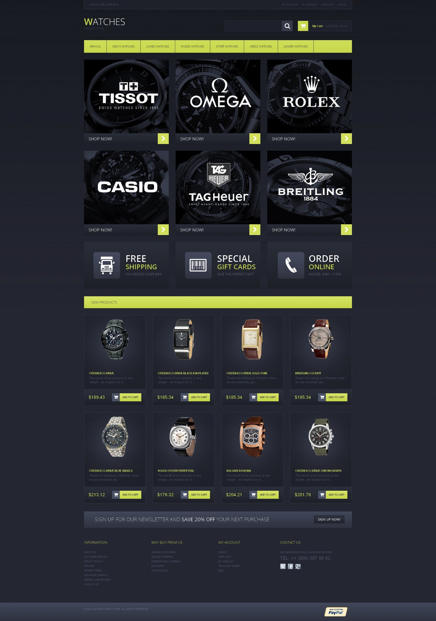 Magento Themes - GoWebBaby.Com
