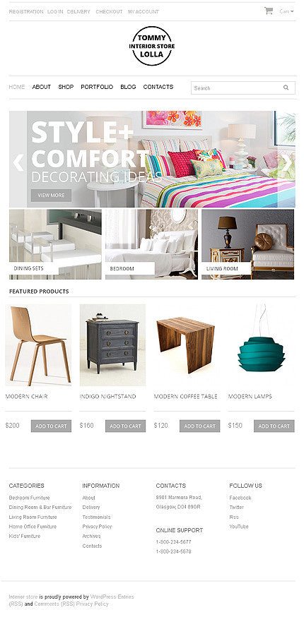Style Furniture WooCommerce Website Design - GoWebBaby.Com