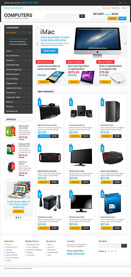 Magento Themes - GoWebBaby.Com