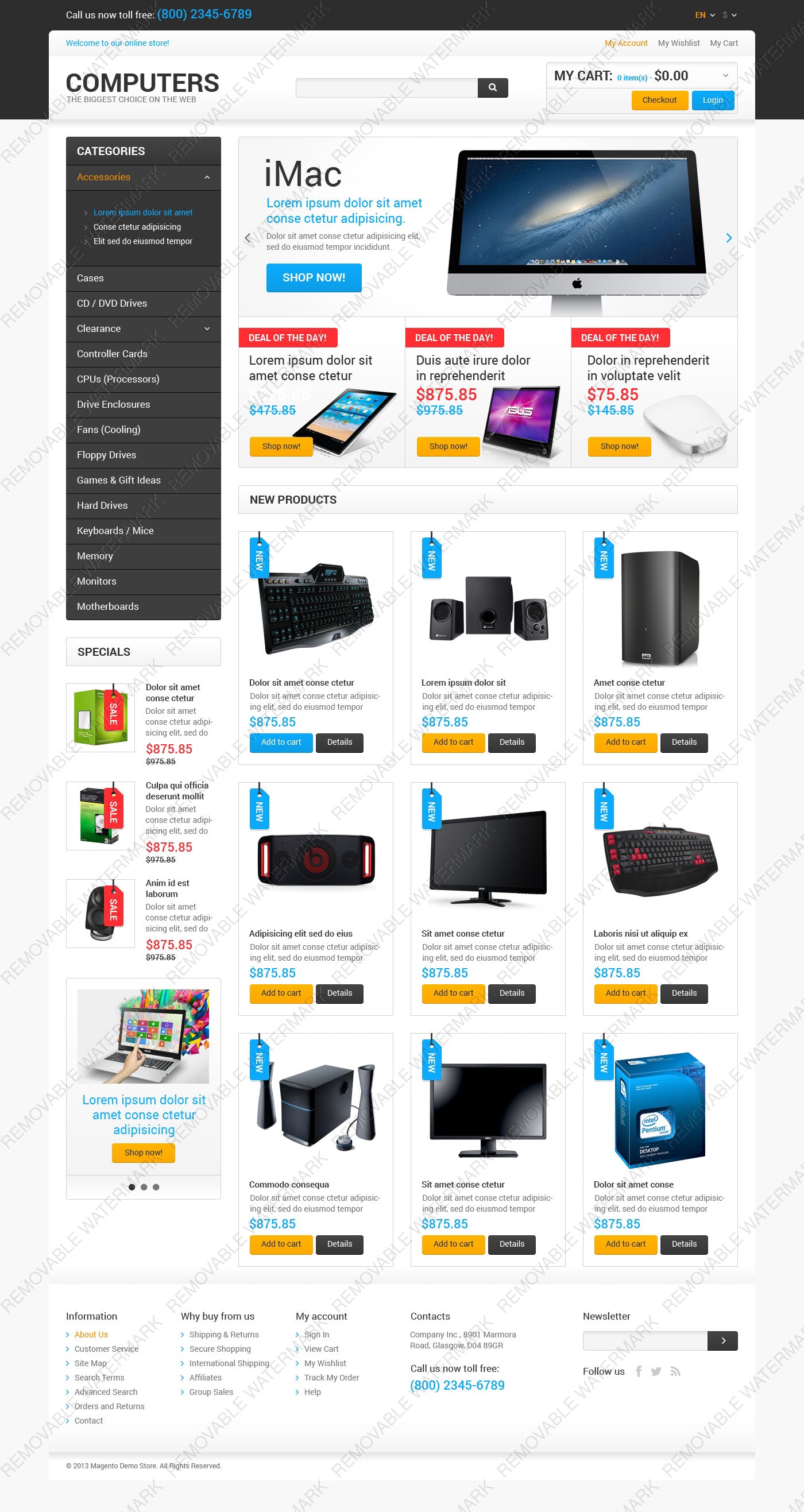 Magento Themes - GoWebBaby.Com