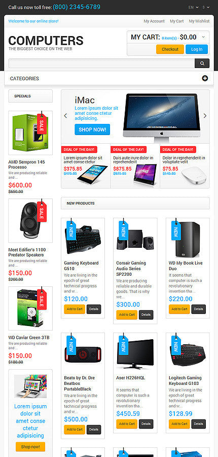 Magento Themes - GoWebBaby.Com