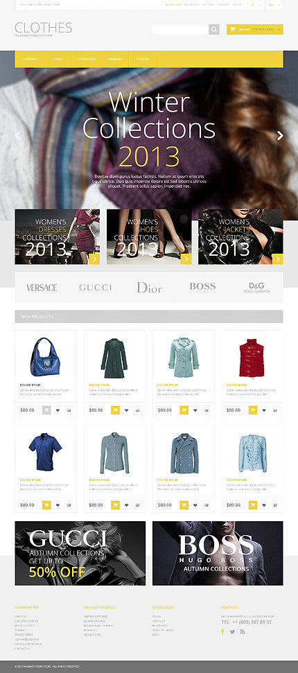 Magento Themes - GoWebBaby.Com