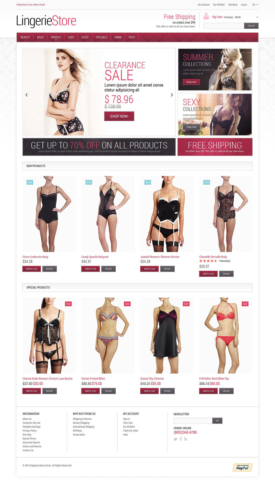 Magento Themes - GoWebBaby.Com