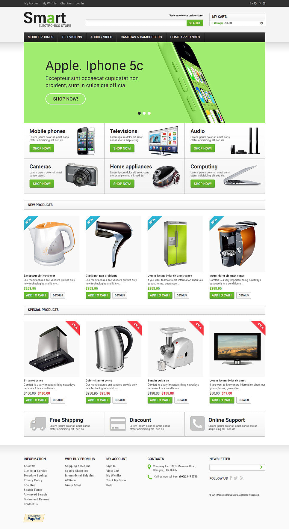 Magento Themes - GoWebBaby.Com
