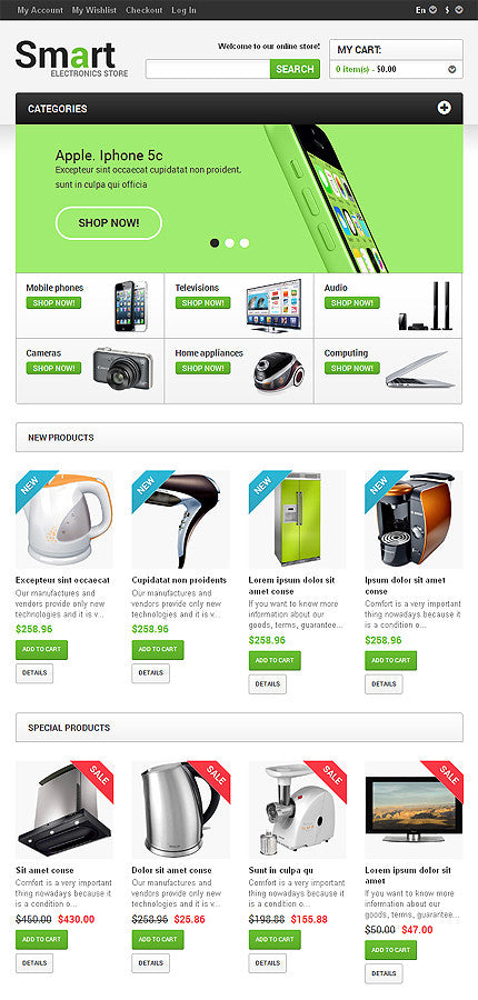 Magento Themes - GoWebBaby.Com