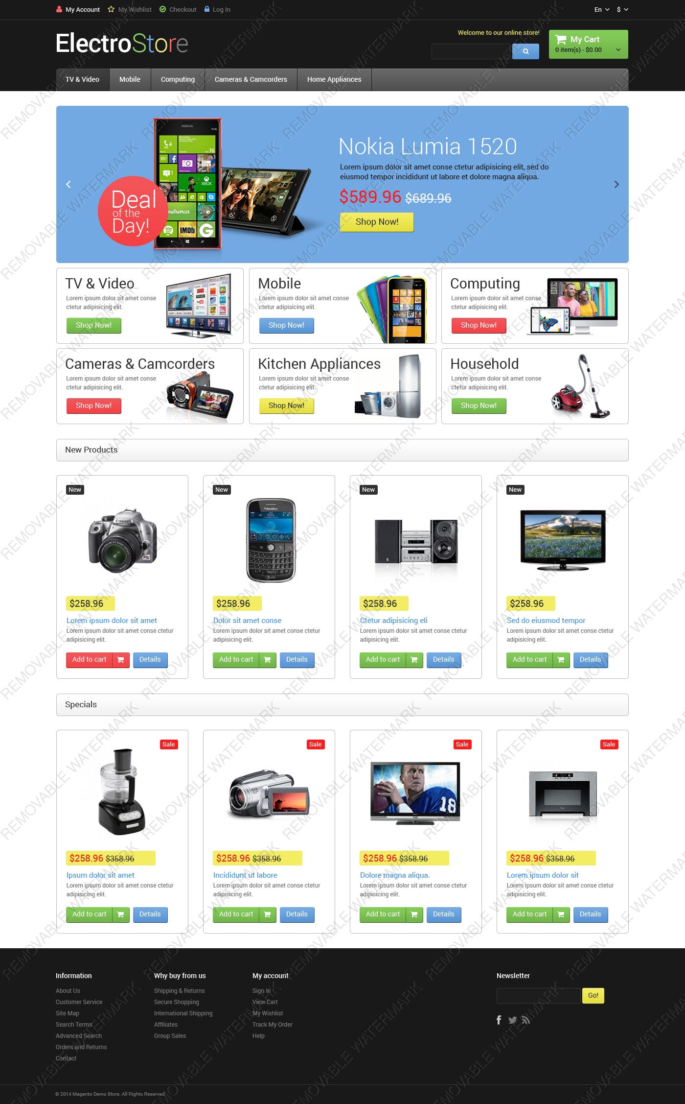 Magento Themes - GoWebBaby.Com