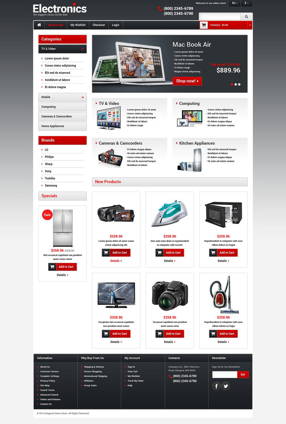 Magento Themes - GoWebBaby.Com