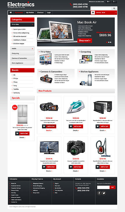 Magento Themes - GoWebBaby.Com
