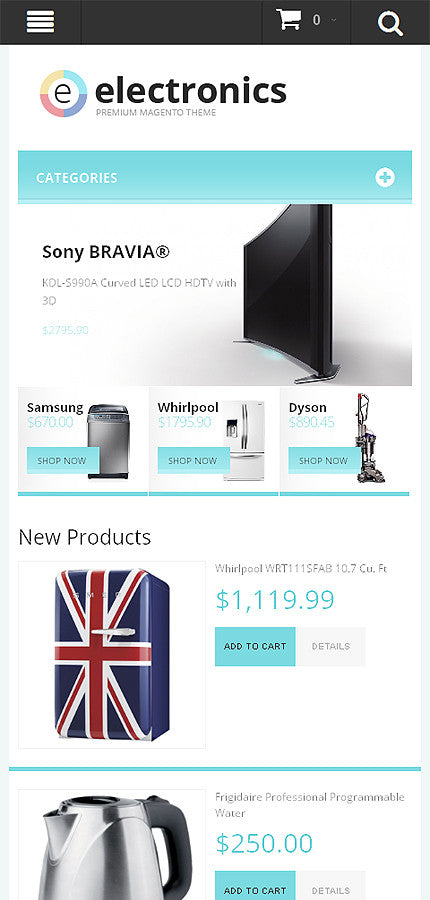 Magento Themes - GoWebBaby.Com