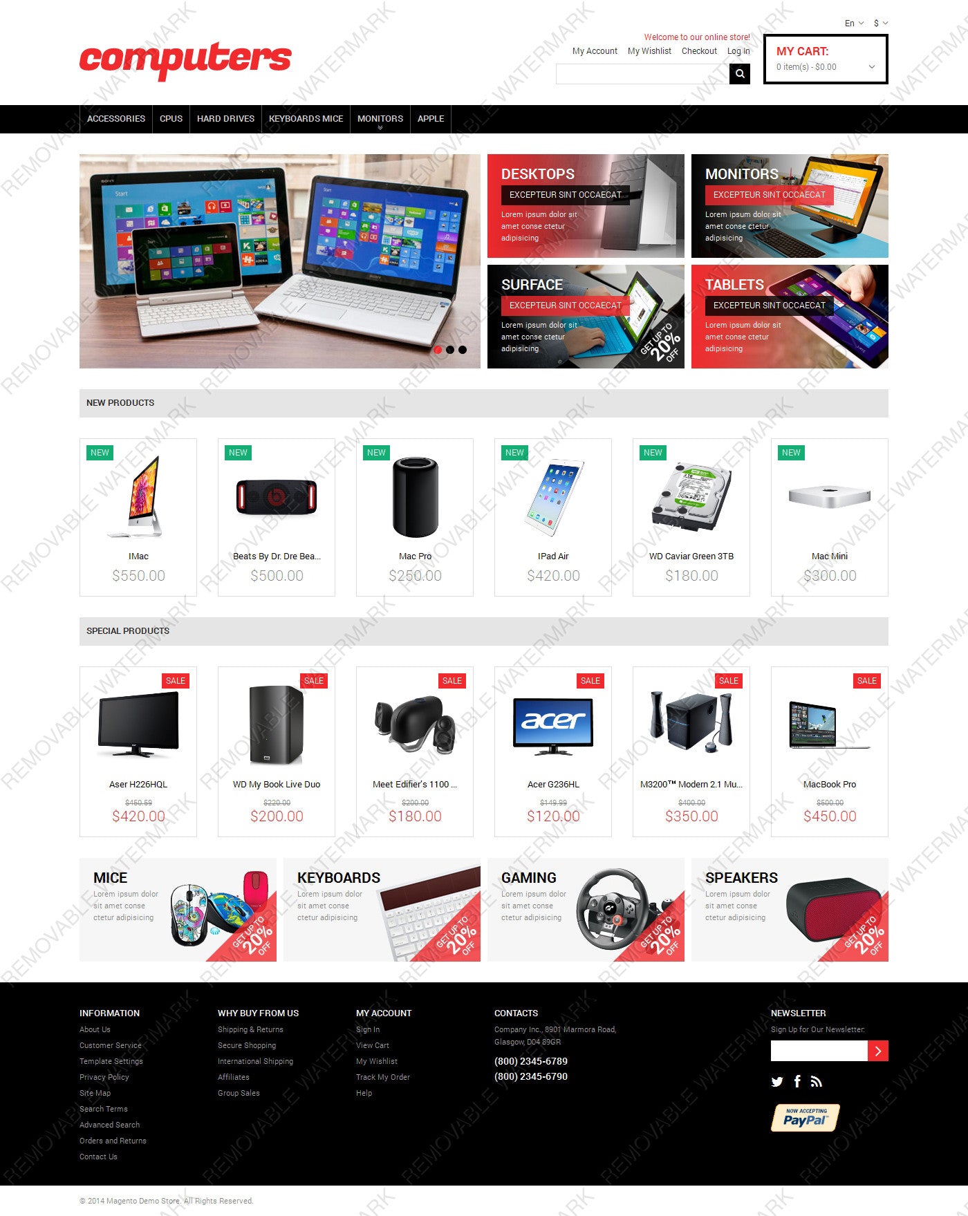 Magento Themes - GoWebBaby.Com
