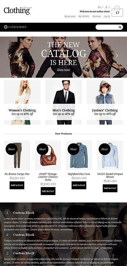 Magento Themes - GoWebBaby.Com