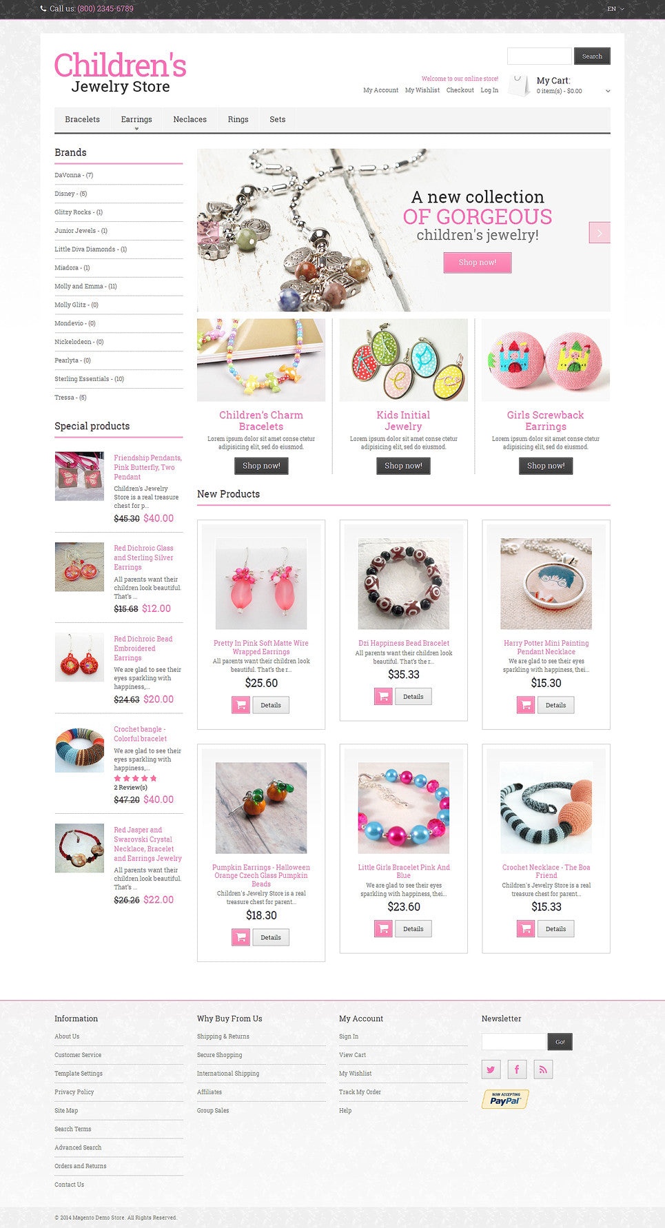 Magento Themes - GoWebBaby.Com