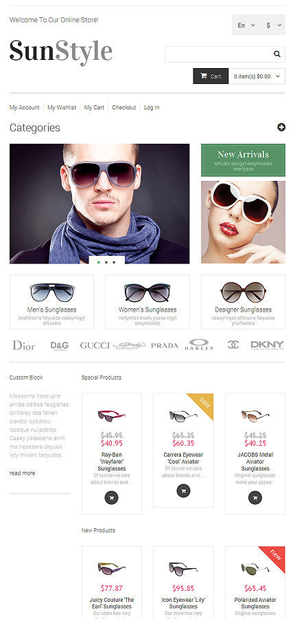 Magento Themes - GoWebBaby.Com