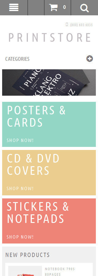 Print Store Magento Website Design - GoWebBaby.Com